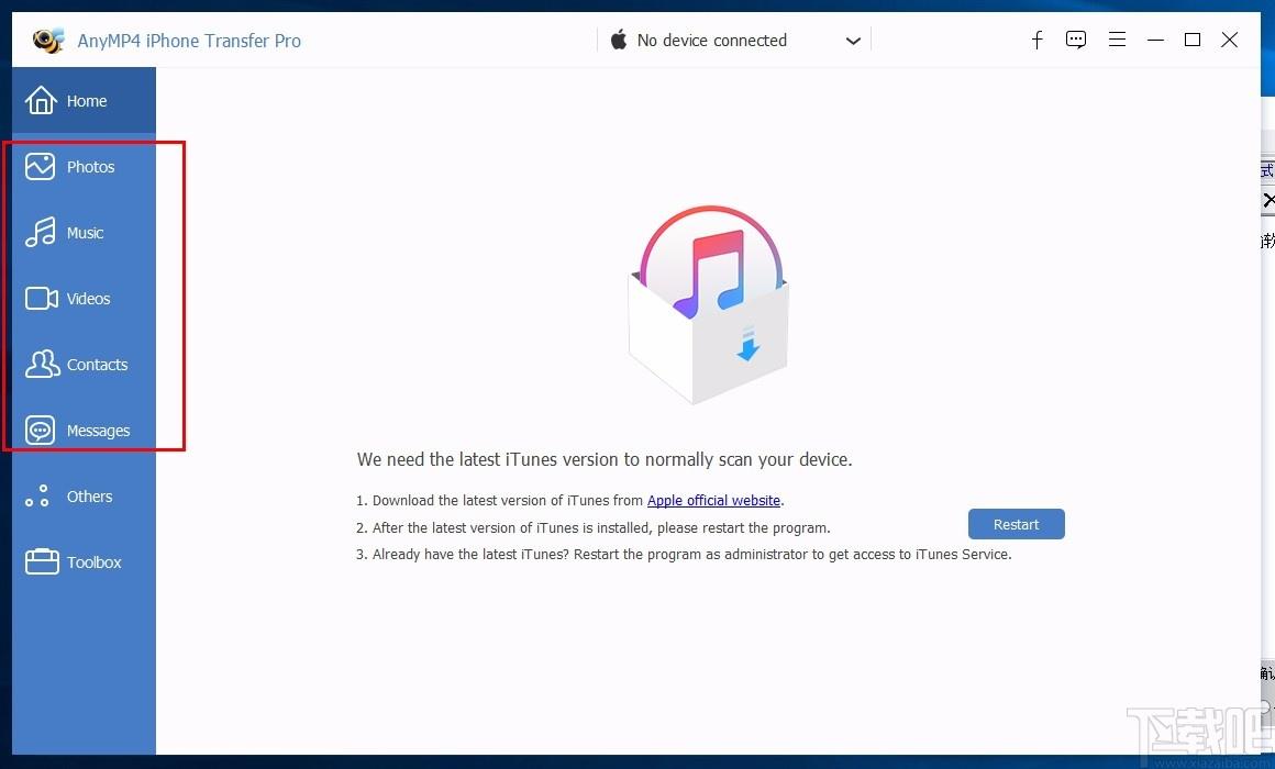 AnyMP4 iPhone Transfer Pro下载,iphone数据传输软件