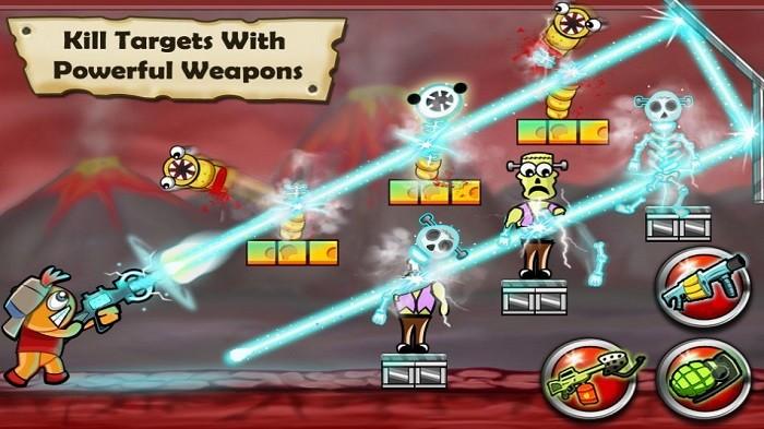 弹跳射击打僵尸游戏(bloody monsters)下载,弹跳射击打僵尸,射击游戏,闯关游戏