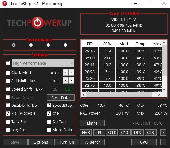 ThrottleStop,优化.
